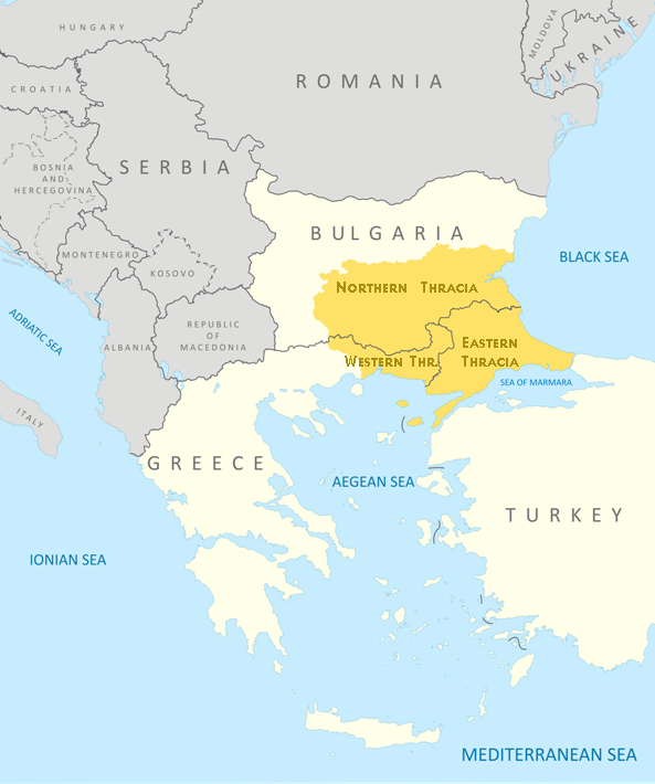 Thrace is in the modern boundaries of Bulgaria, Greece, and Turkey. Photo: wikipedia.org