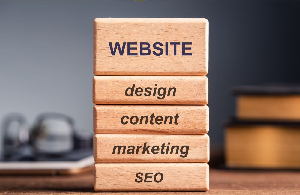 An image of the building blocks of a blog site.