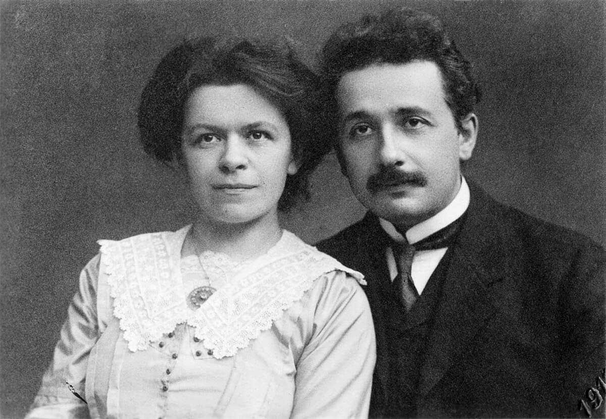 Mileva Marić with her husband Albert Einstein, 1912. Photo: Wikimedia Commons