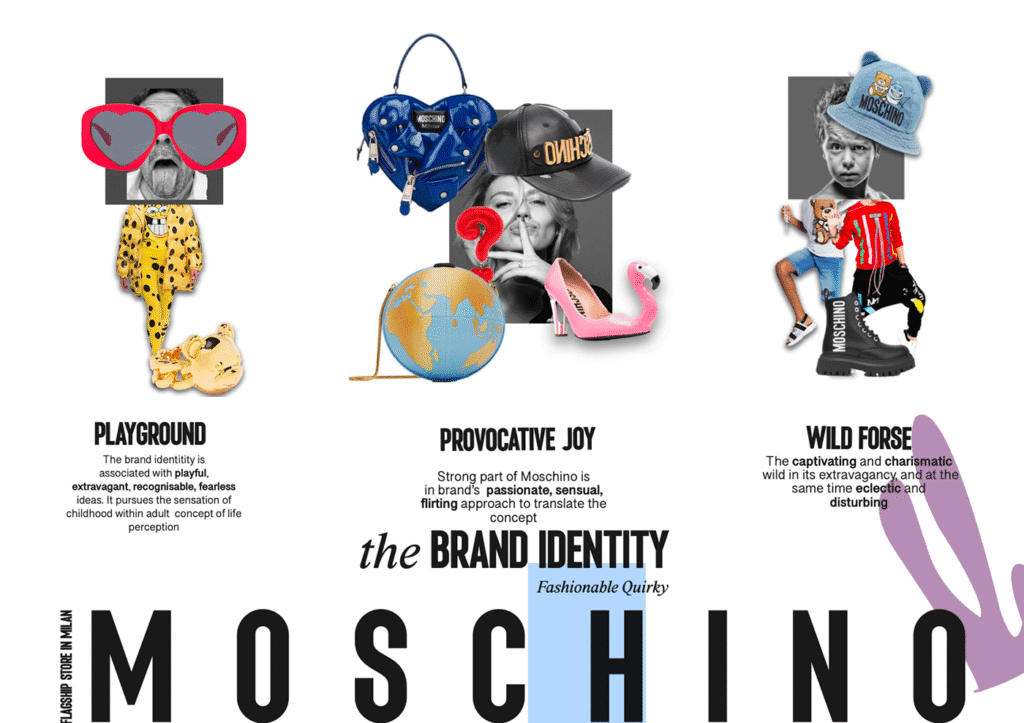 Collage of branded materials including logos, color swatches, and typography samples representing a cohesive brand identity.